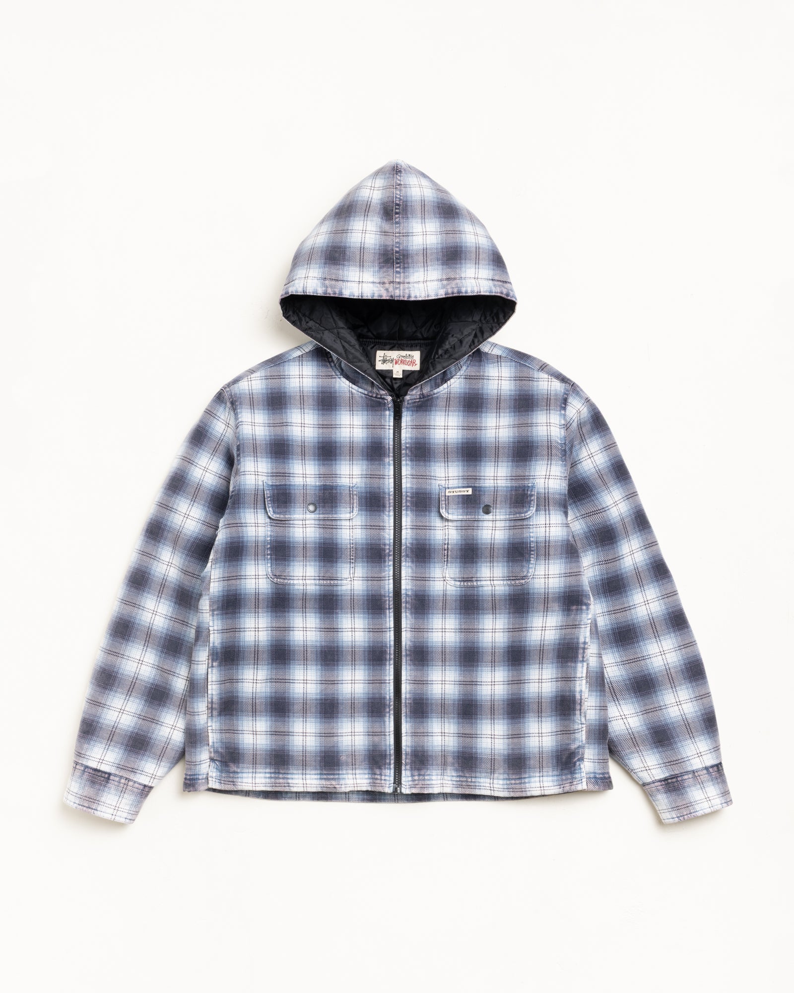 ZIP HOODED PLAID SHIRT - Image 6