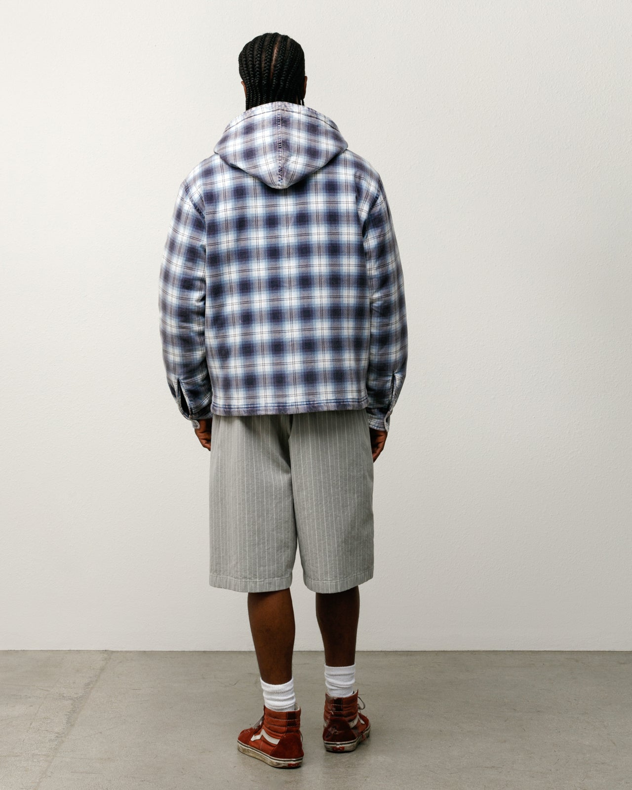 ZIP HOODED PLAID SHIRT - Image 3