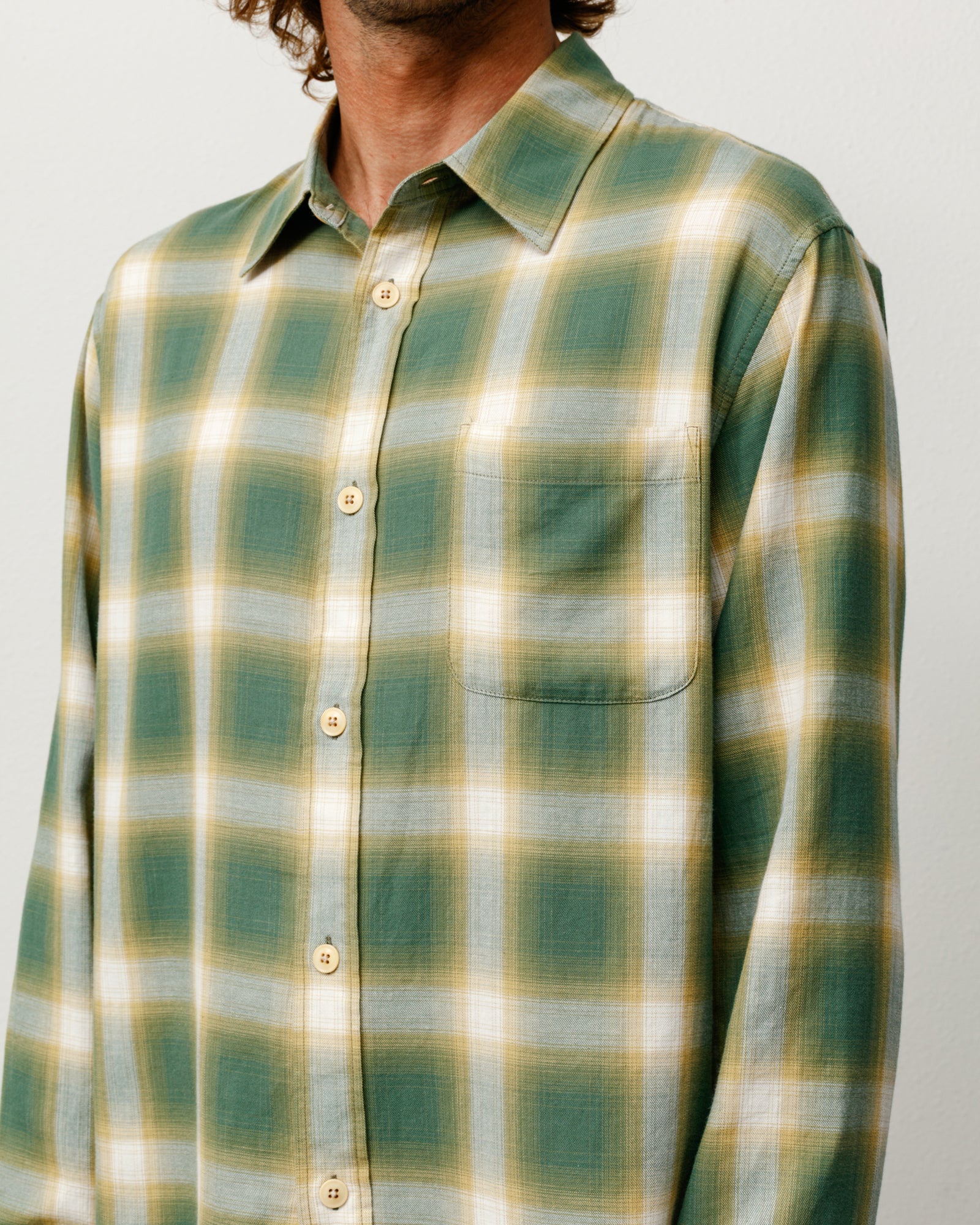 BEACH OMBRE PLAID SHIRT - Image 4