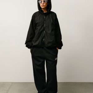 DOUBLE COTTON HOODED JACKET