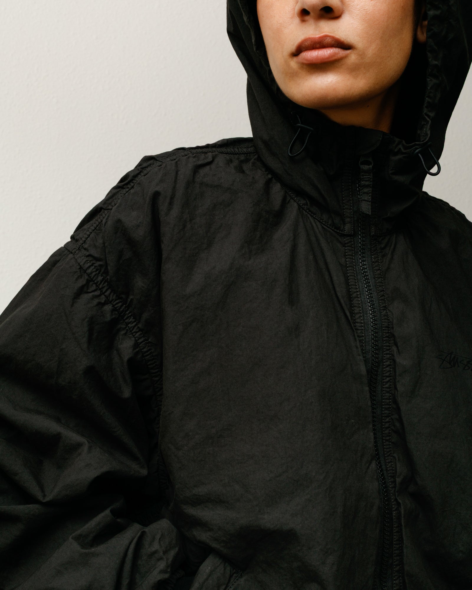 DOUBLE COTTON HOODED JACKET - Image 2