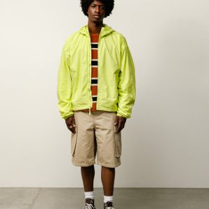 DOUBLE COTTON HOODED JACKET