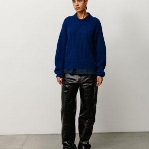 WAFFLE CASHMERE SWEATER