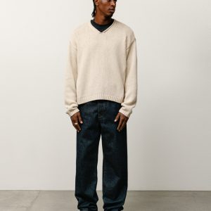ROLL V NECK SWEATER