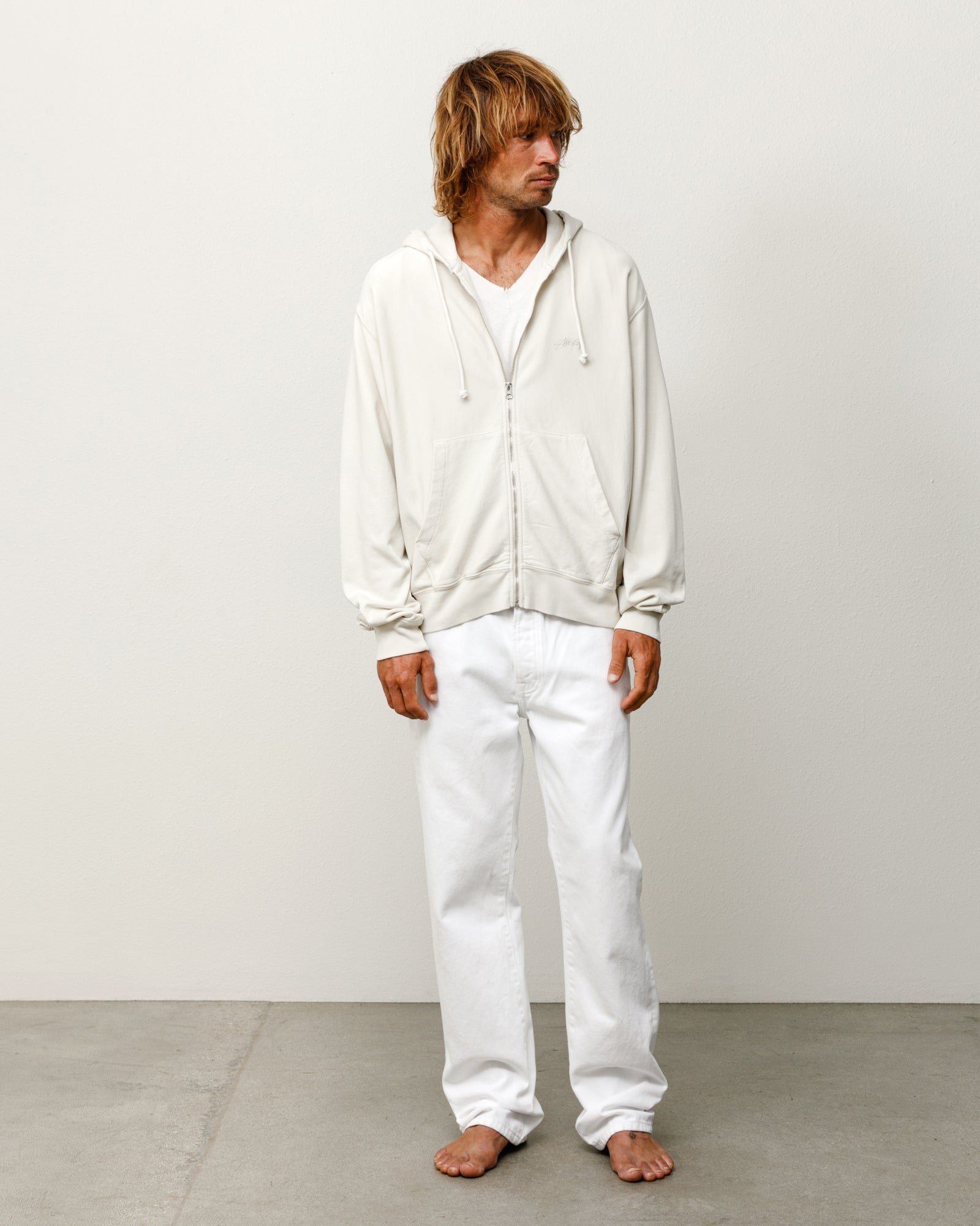 LIGHTWEIGHT TERRY ZIP HOODIE - Image 3