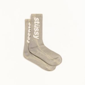 WASHED HELVETICA CREW SOCK