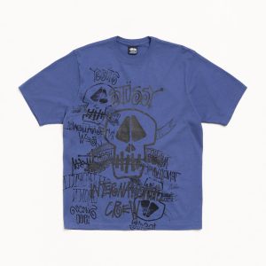 SKULLS TEE PIGMENT DYED