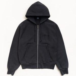 BEACH ROOTS ZIP HOODIE GARMENT DYED